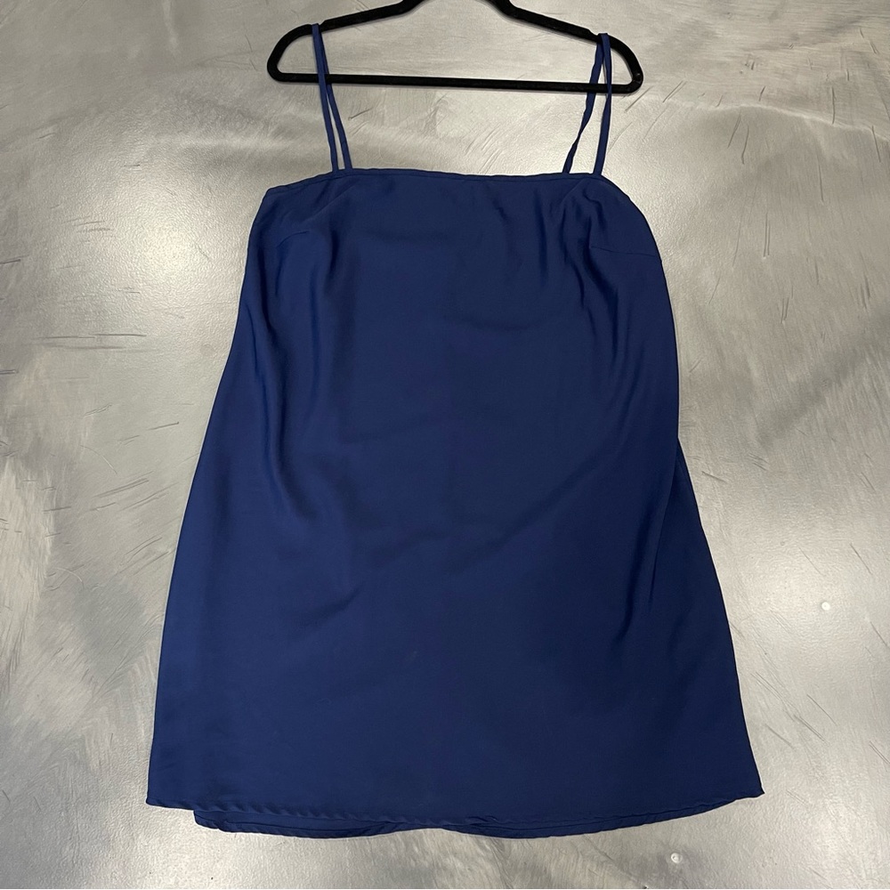 Navy slip cami dress